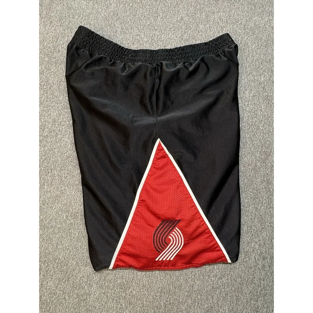 Vintage Nike Reversible Basketball Shorts Mens L NBA Portland Blazers Dazzle Y2K